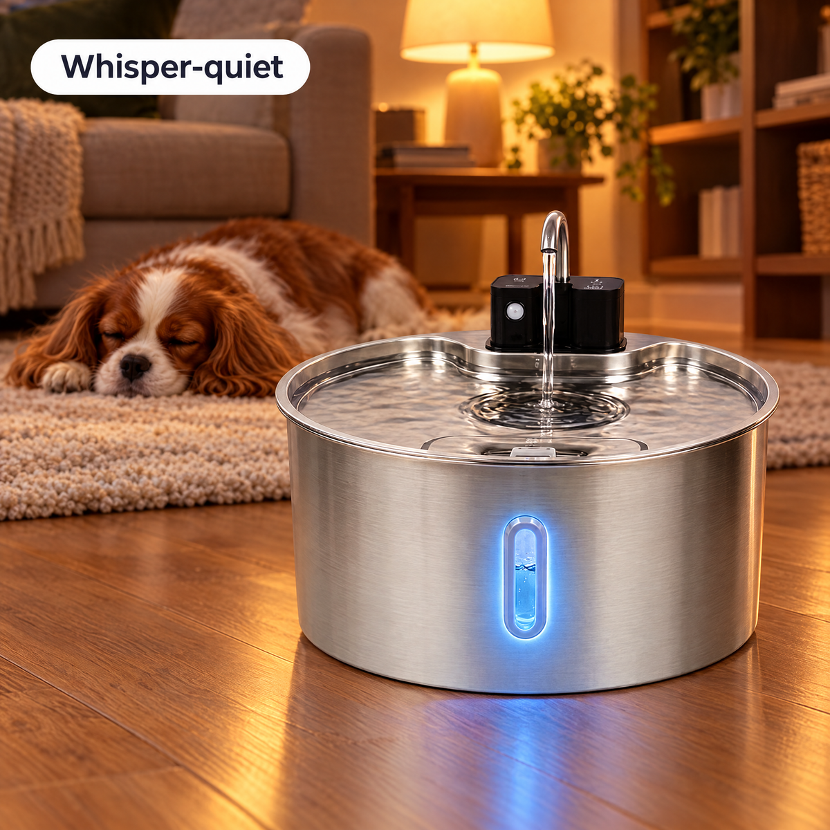 Whisper-quiet PetCascade 7L fountain
