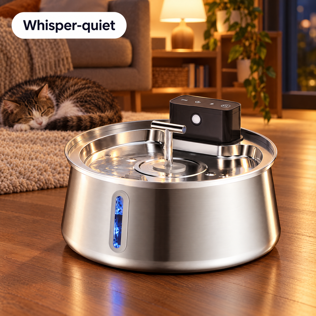 Whisper-quiet PetCascade 4L fountain