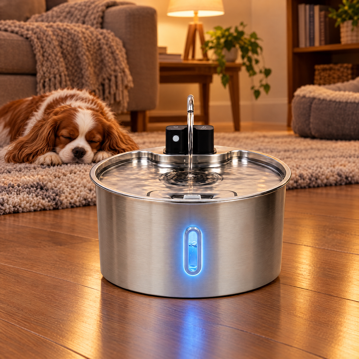 PetCascade 1.8 gallon fountain running quietly